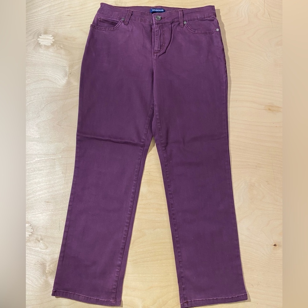 Bandolino Women's Straight Leg Jeans in Rich Purple Mandie 8 (PY)
